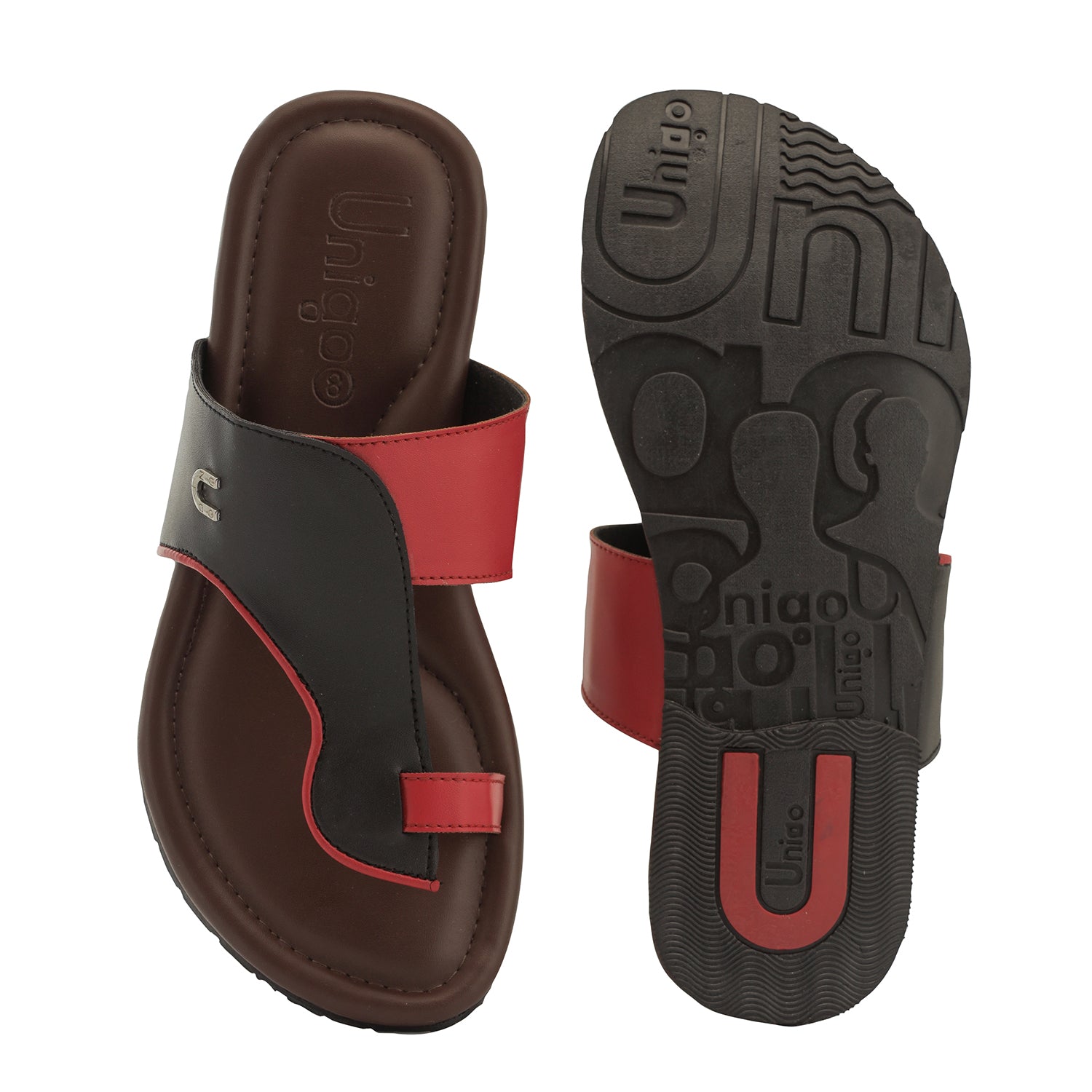 Buy Men Brown Casual Chappals Online | SKU: 16-155-12-40-Metro Shoes